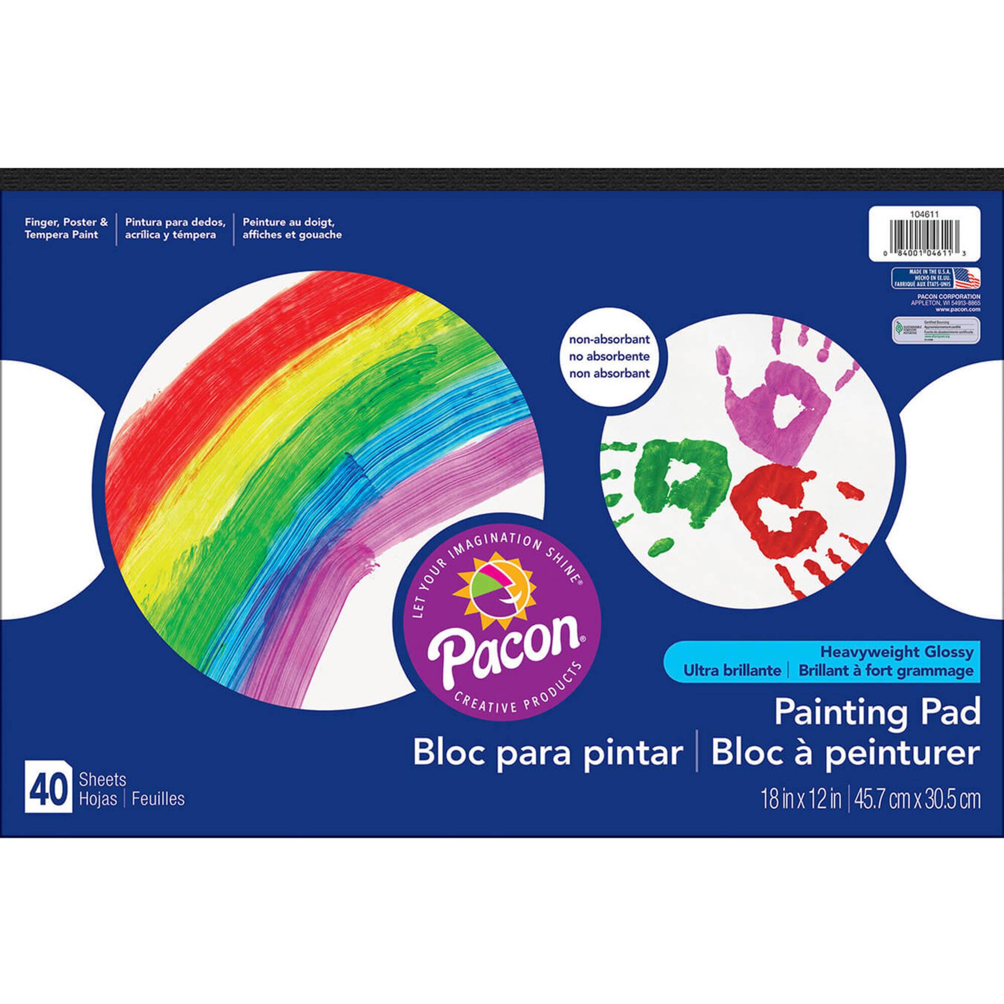 Pacon® Heavyweight Glossy Painting Pad, 3ct.